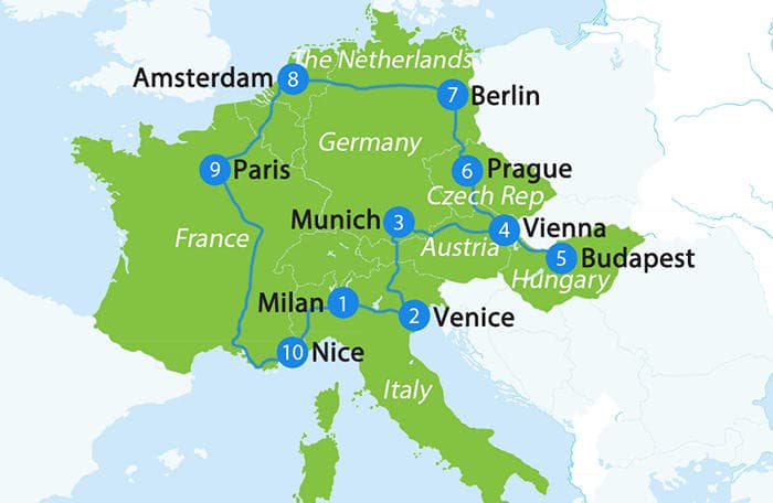 3 Weeks In Europe By Rail Train Holidays In Europe Eurail