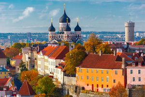 View on the Cathedral in Talinn, Estonia