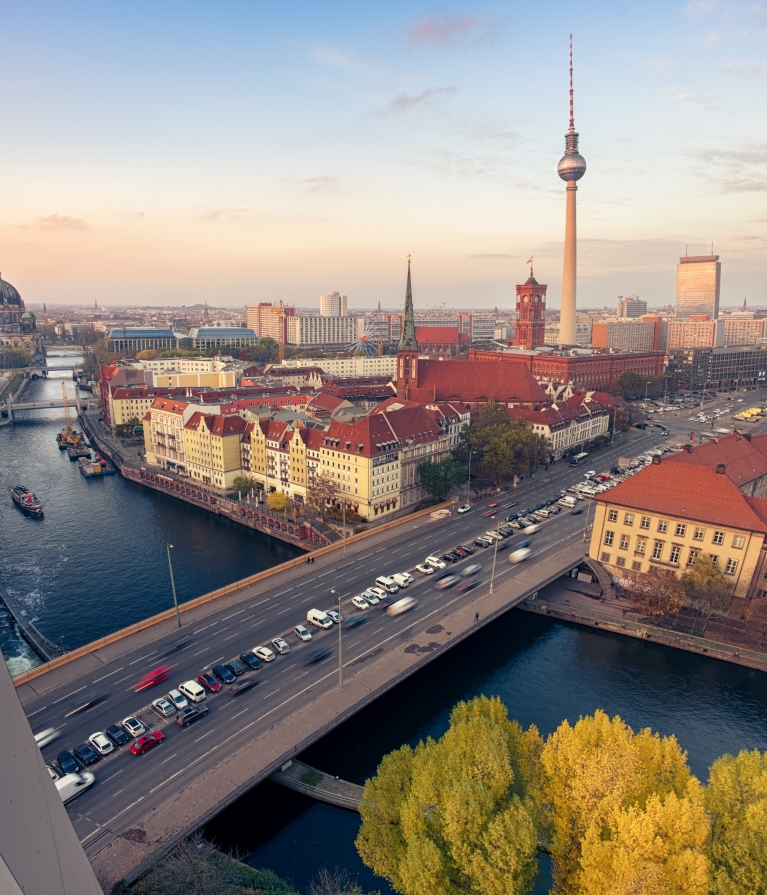 Vista aérea de Berlín, Alemania