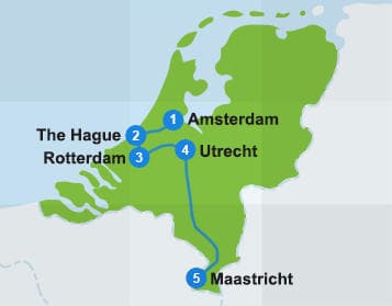 オランダの旅程 Eurail Com