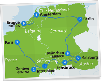 European Railway Map | Europe Rail Map, Train Travel Times | Eurail.com
