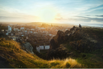 Arthur's Seat ao amanhecer