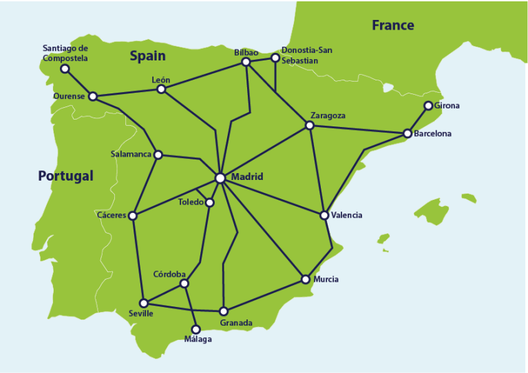 Vigo em Portugal? No mapa da companhia ferroviária espanhola Renfe