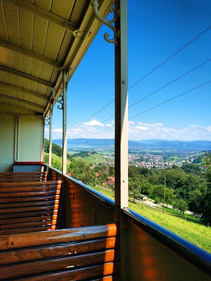 Vagão aberto da linha ferroviária Rorschach-Heiden